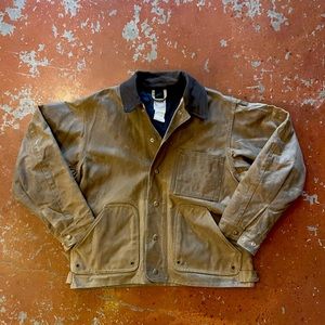 Vintage Filson Lined Tin Cloth Trucker Jacket
